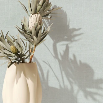 Vliestapete Textil, Struktur Uni Modern matt in Grün Grau 