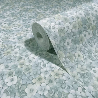 Vliestapete Blumen, Blätter Floral Natur, Klassisch matt in Grün - Papis Loveday Vliestapete Blumen, Blätter Floral Natur, Klassisch matt in Grün - Papis Loveday