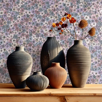 Vliestapete Blumen, Blätter Floral Natur, Klassisch matt in Rot - Papis Loveday Vliestapete Blumen, Blätter Floral Natur, Klassisch matt in Rot - Papis Loveday