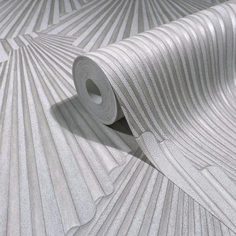 Vliestapete 3D-Optik, Streifen Grafisch Geometrisch in Beige - Papis Loveday Vliestapete 3D-Optik, Streifen Grafisch Geometrisch in Beige - Papis Loveday