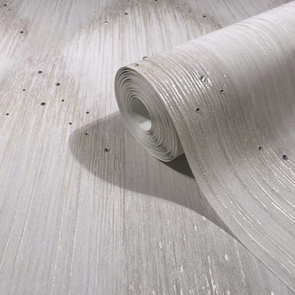 Papier peint intissé rayures strass moderne dans beige  