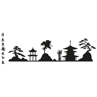 Asia Skyline Wall sticker 