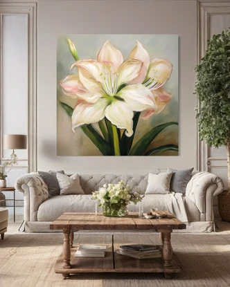 Leinwandbild Blume Lilie 