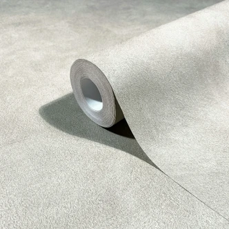 Tapeta z włókniny o wyglądzie betonu i tynku gładka matowa w kolorze szarym  