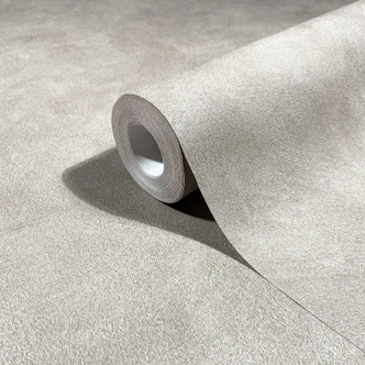 Tapeta z włókniny o wyglądzie betonu i tynku gładka matowa w kolorze beżowym  