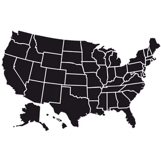 Wandtattoo USA Karte Wandtattoo USA Karte