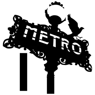 Wandtattoo Paris Metro Wandtattoo Paris Metro