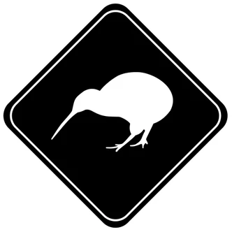 Wandtattoo Achtung Kiwi Wandtattoo Achtung Kiwi