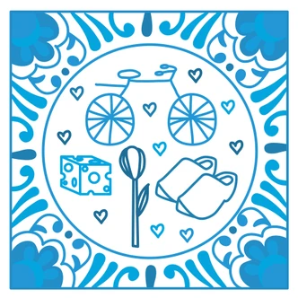 Tegelsticker Typisch Holland 