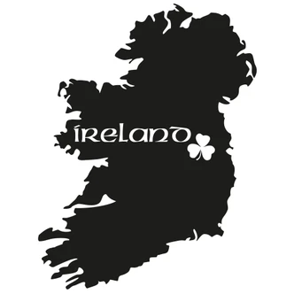 Wandtattoo Ireland Karte 