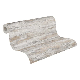 Gipsvezelbehang optiek crème grijs - vliesbehang A.S. Création Gipsvezelbehang optiek crème grijs - vliesbehang A.S. Création