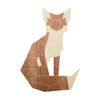 3D Deko Fuchs Tier Holzpuzzle 