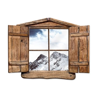 Trompe L'oeil Wall sticker Snow Mountain 