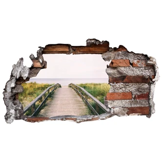 Sticker mural 3D - Vue sur la mer baltique 