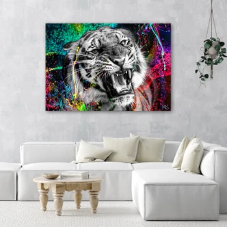 Canvasbillede, Tiger dyr natur 