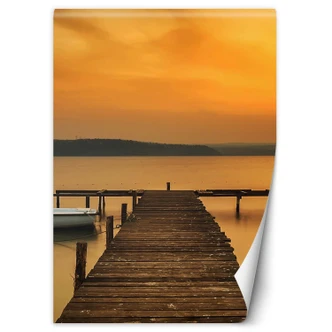 Fototapete, Brücke bei Sonnenuntergang Fototapete, Brücke bei Sonnenuntergang