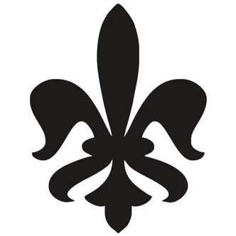 Muursticker Franse Lelie 3 