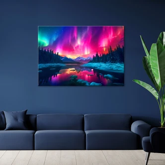 Canvasbillede, Abstrakt himmellandskab 