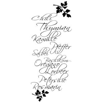 Wandtattoo Gewürze 1 