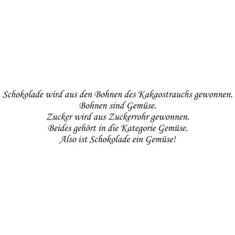 Wandtattoo Schokoladengemüse Wandtattoo Schokoladengemüse