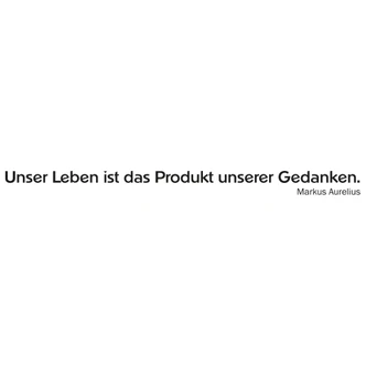 Wandtattoo Unser Leben ist das Produkt... 