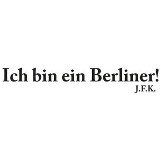 Ich bin ein Berliner! 