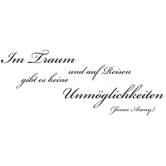 Wandtattoo Im Traum und auf Reisen... 