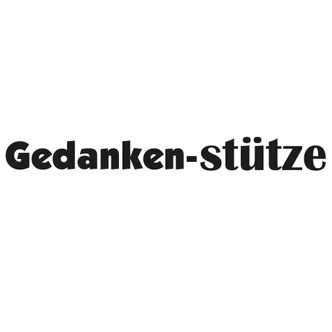 Wandtattoo Gedankenstütze 