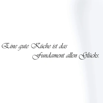 Wandtattoo Eine gute Küche... 