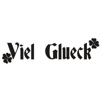 Wandtattoo Viel Glück 