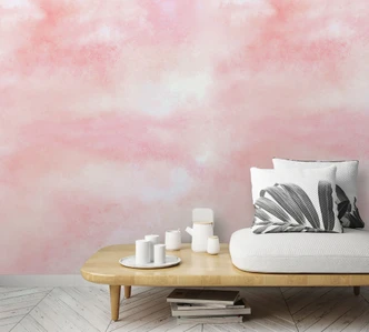 Sky with Clouds Wallpaper, Pink Uni 3.40 x 2.12 m 