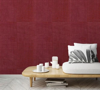 Woven tile wallpaper, red texture 3.40 x 2.12 m 