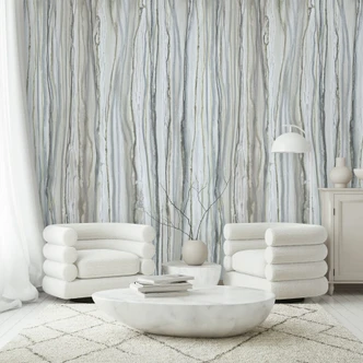 Fototapete Wandtapete mit Motiv Marmor Optik mit Streifen Struktur in Grau Beige 2,7 x 1,59 m 