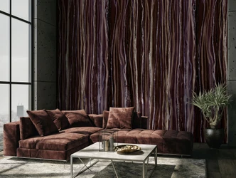 Fototapete Motivtapete Marmor Optik mit Streifen Struktur in Dunkelbraun 2,7 x 1,59 m 