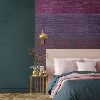 Fototapete Wandtapete mit Motiv Textil Optik Verlauf in Bordeaux Lila und Grau 2,7 x 1,59 m 