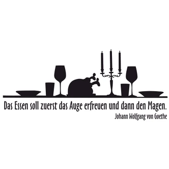 Wandtattoo Gedeckte Tafel 