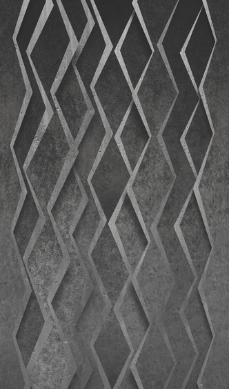 3D antraciet motief behang,Grafisch 2,70 x 1,59 m 