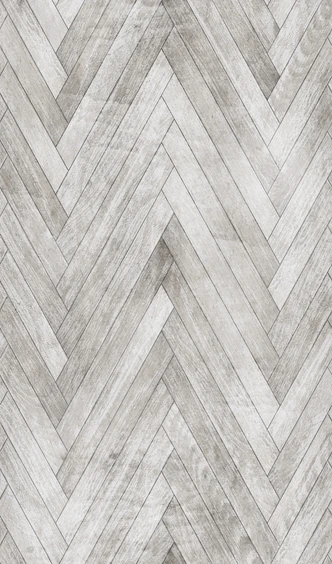 Papier peint à chevrons gris, effet bois 2,70 x 1,59 m 