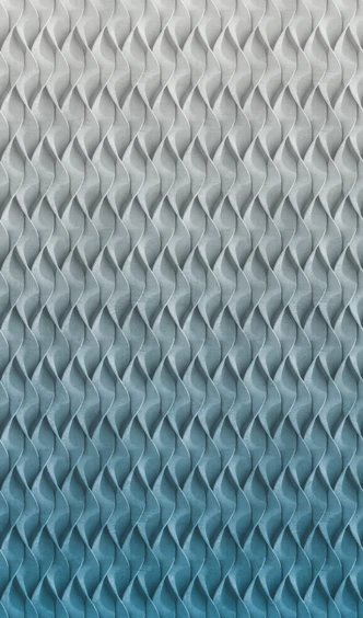 3D geprint behang Grijs, Blauw, Grafisch 2.70 x 1.59 m 