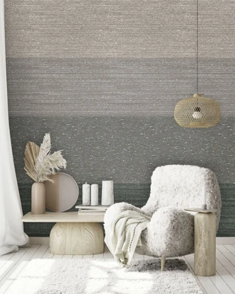 Fototapet med motiv Vävd textur i greige och grågrönt 3,4 x 2,12 m Fototapet med motiv Vävd textur i greige och grågrönt 3,4 x 2,12 m