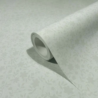 Non-woven wallpaper leaves, leaf motif floral nature in blue 