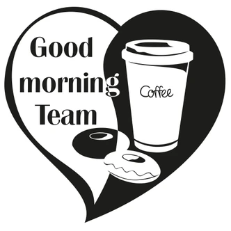 Adesivo murale - Good Morning Team 