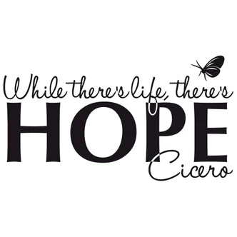 While there\'s life... Wall sticker 