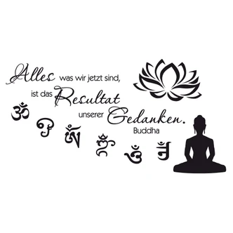 Wandtattoo Buddha - Alles was wir jetzt sind... 1 Wandtattoo Buddha - Alles was wir jetzt sind... 1
