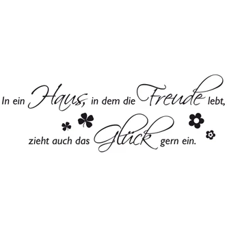 Wandtattoo In ein Haus... 2 