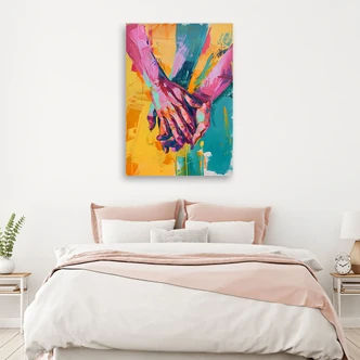 Leinwandbild Berührung Liebe Romantik 