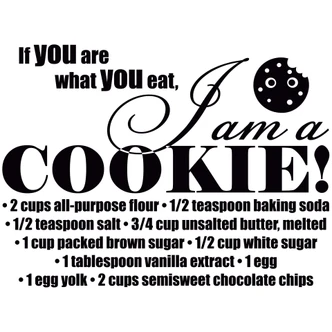 Adesivo murale - If you are what you eat... 2 Adesivo murale - If you are what you eat... 2