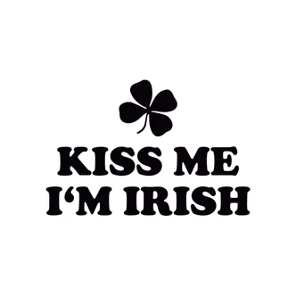 Wandtattoo Kiss me I'm Irish 