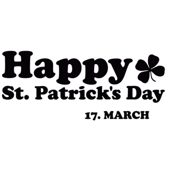 Wandtattoo Happy St. Patrick's Day 