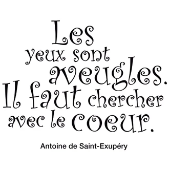 Wandtattoo Les yeux sont aveugles... 